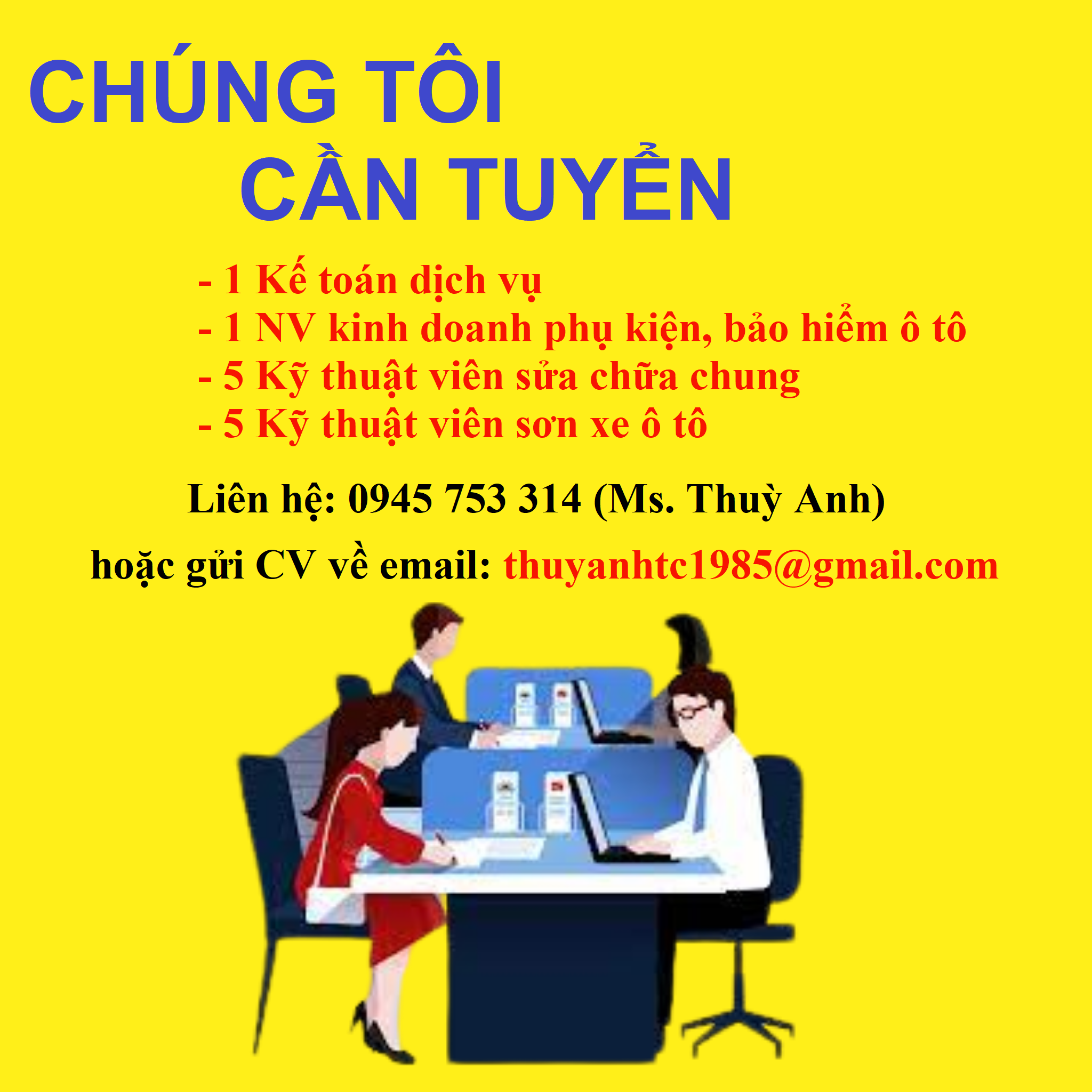 CẦN TUYỂN DỤNG NGAY!